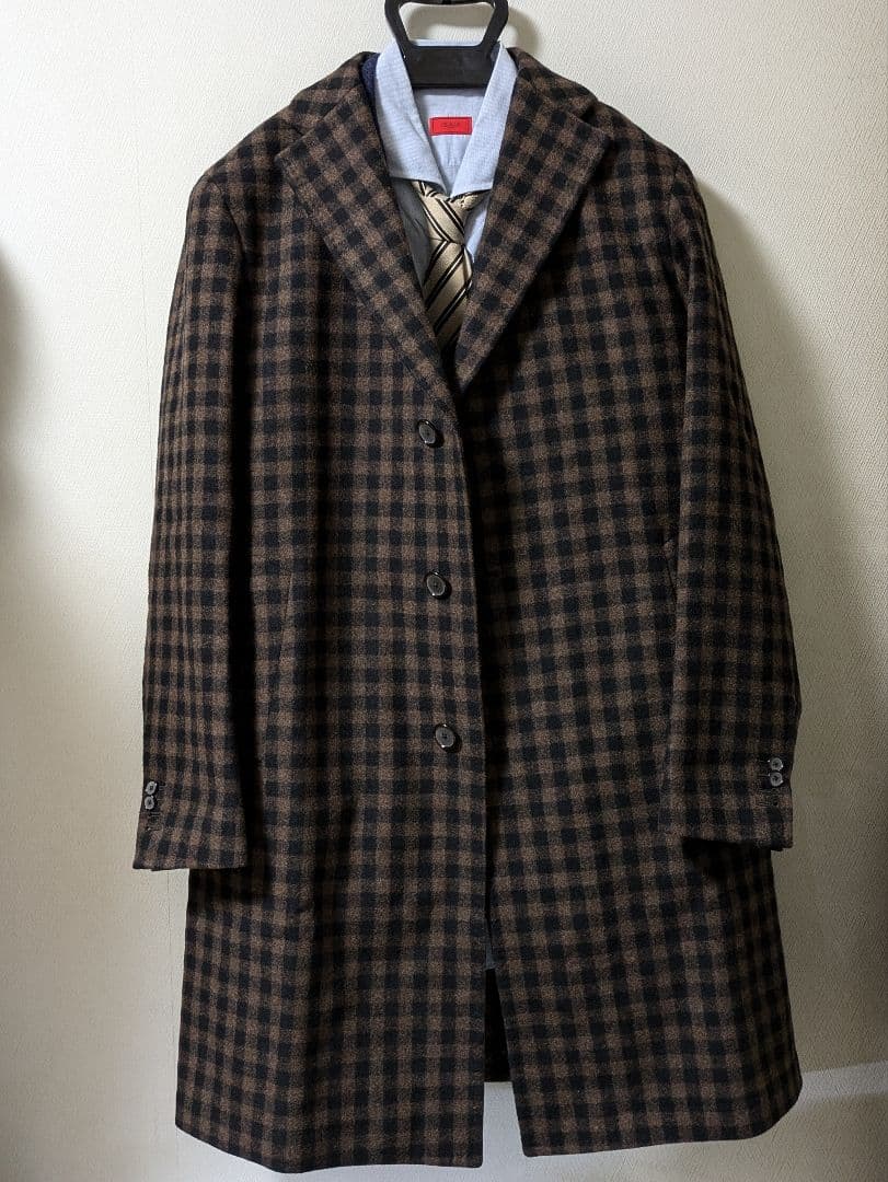 タリアトーレ メンズチェスターコート COLORADO ブラウン 50 本切羽