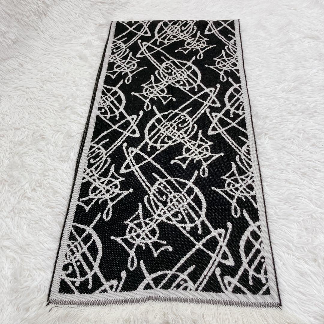 Vivienne Westwood 大判 イタリア製 マフラー オーブ ロゴ総柄