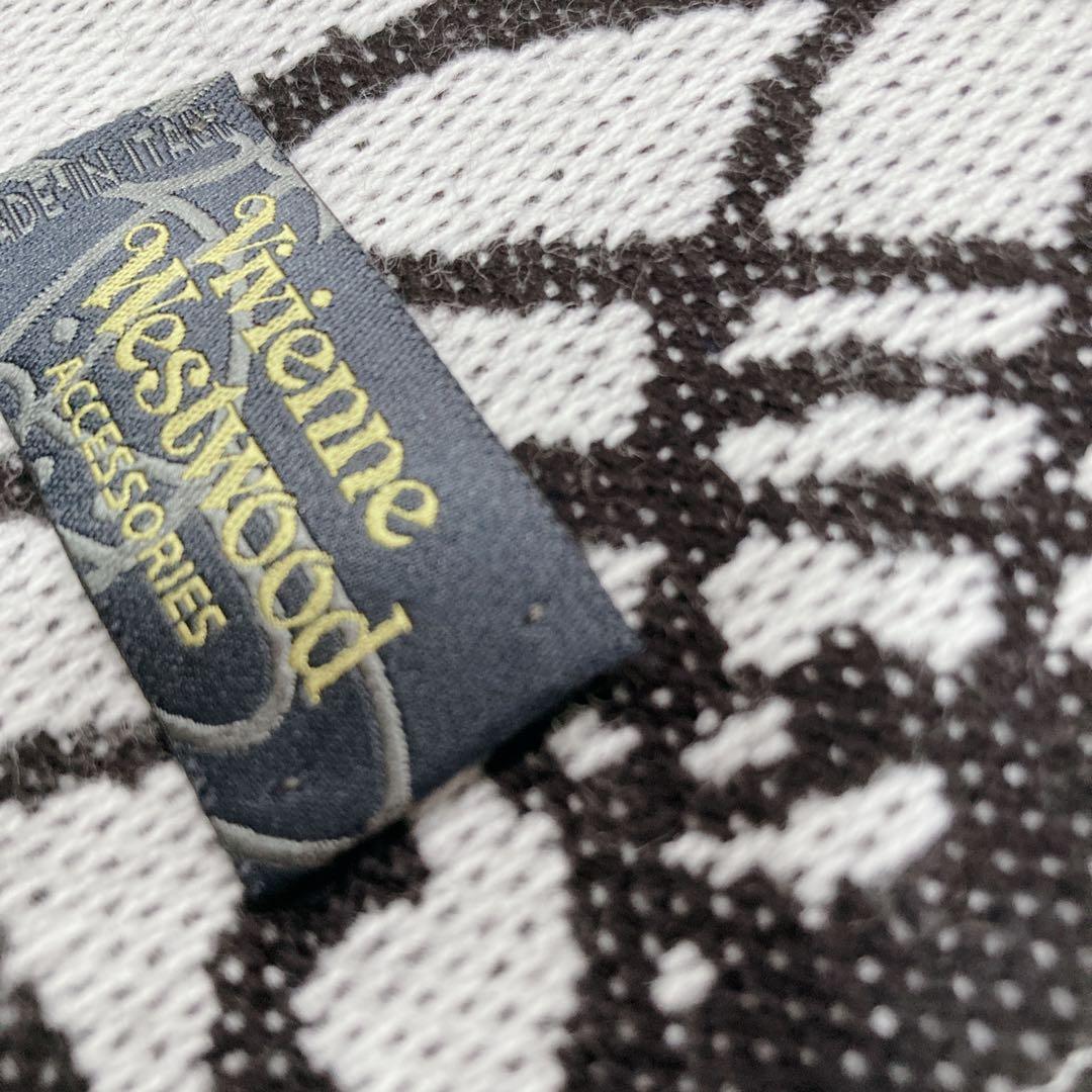 Vivienne Westwood 大判 イタリア製 マフラー オーブ ロゴ総柄