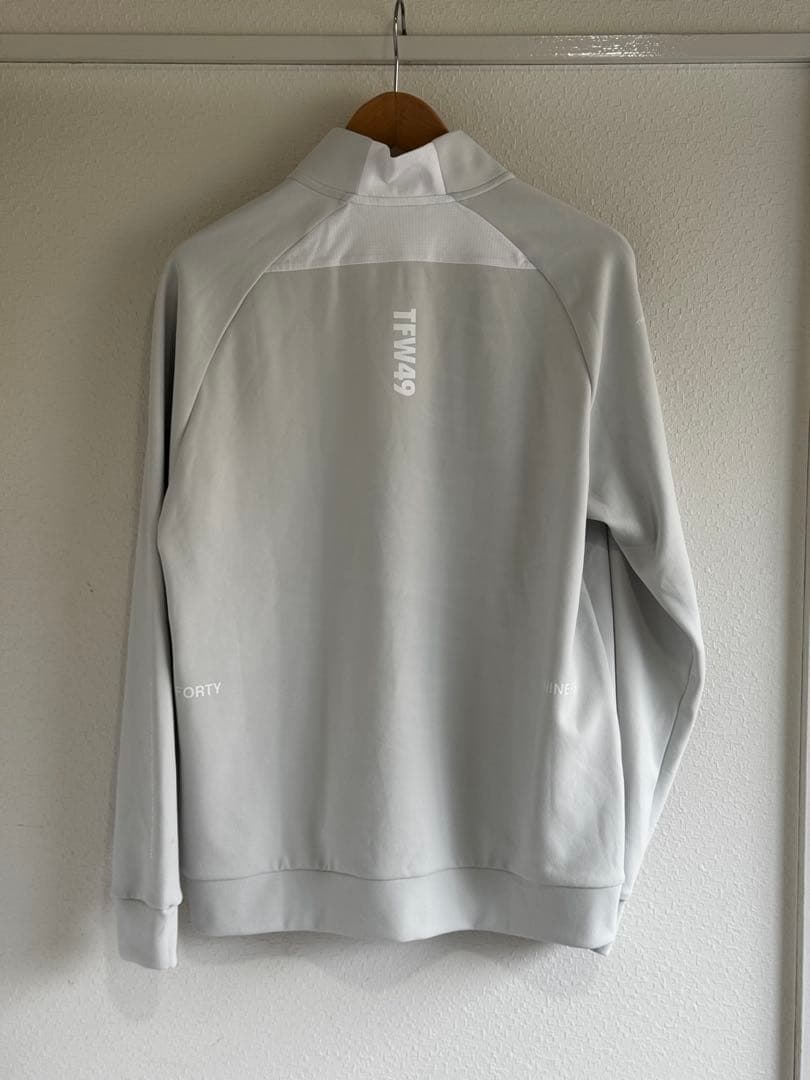 メンズウェア TFW49 MOCK NECK HALF ZIP L/S TEE L.GREY