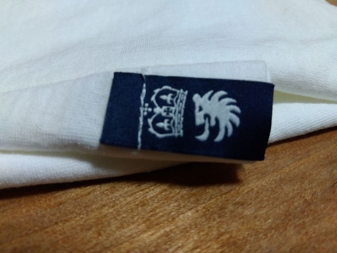 Drumohr ホワイト Vネック Tシャツ SIZE46 ドルモア