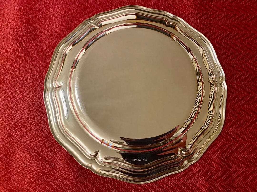 【☆超レアアイテム☆】クリストフル 花リムプレート