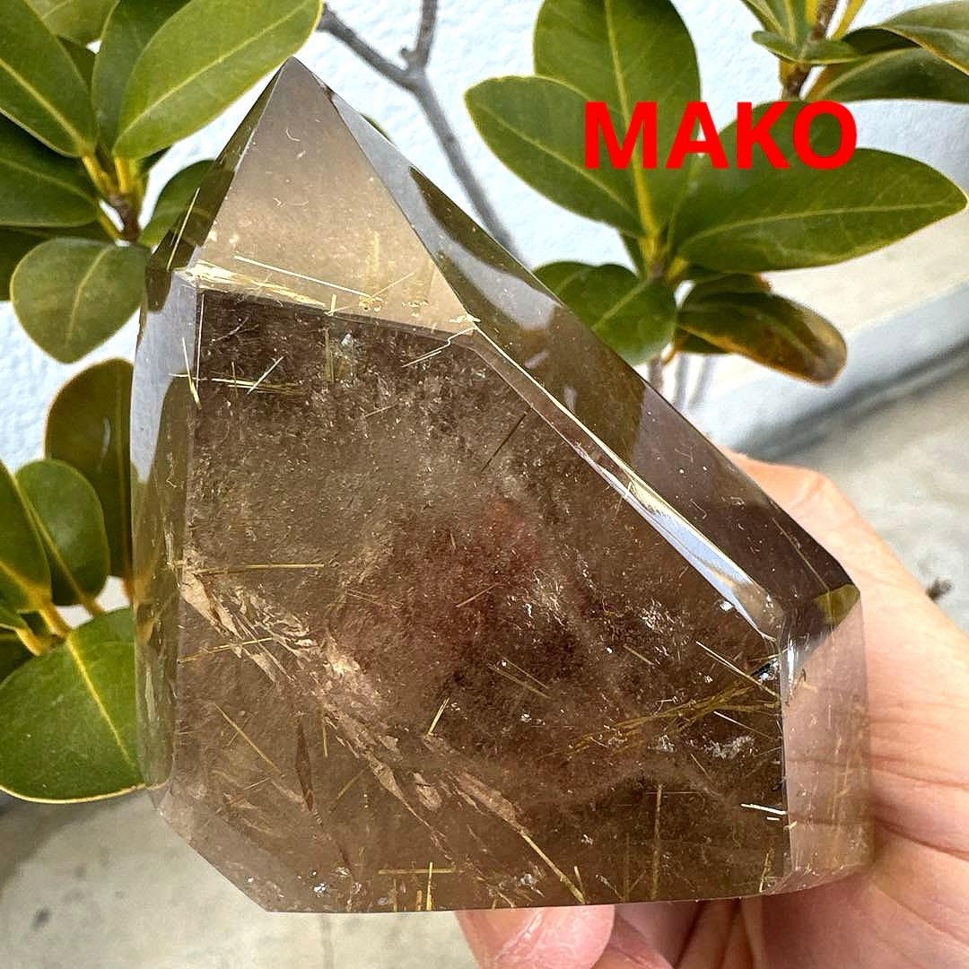 M1883☆ルチルクォーツ原石363g☆天然石　原石☆N20726-A