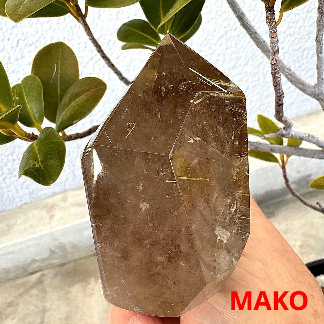 M1883☆ルチルクォーツ原石363g☆天然石　原石☆N20726-A