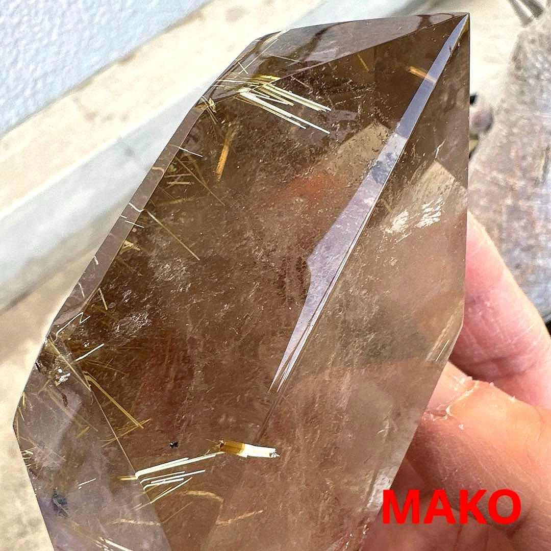 M1883☆ルチルクォーツ原石363g☆天然石　原石☆N20726-A