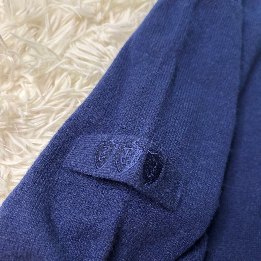 新品タグ付✨PEARLYGATES カシミヤ100% ニット サイズL ネイビー