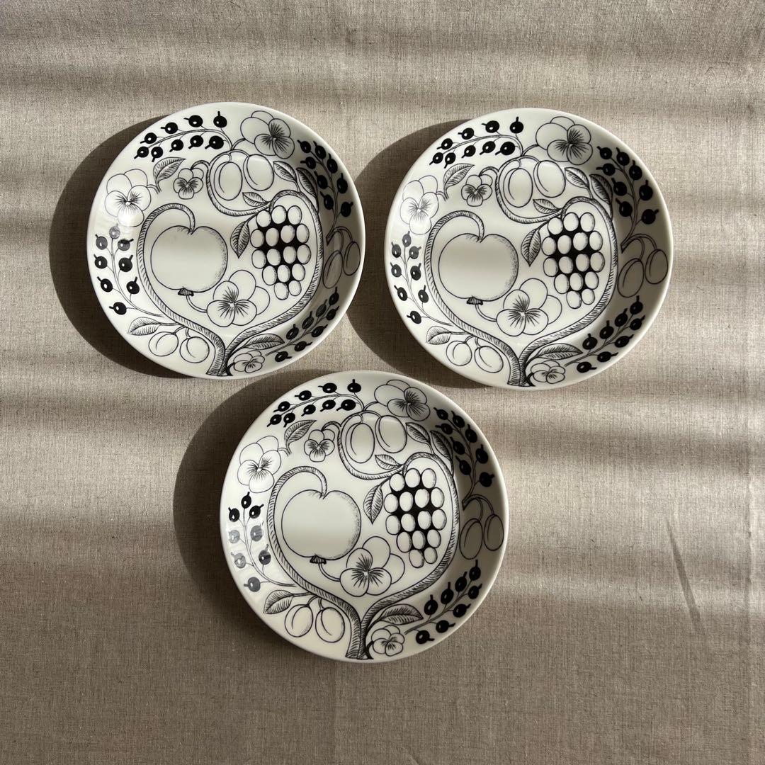 ARABIA アラビア ブラックパラティッシ プレート21cm 新品 #02