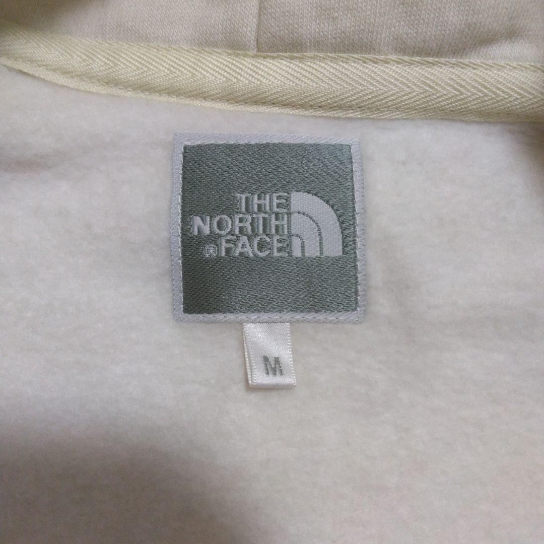 ビンテージホワイト色 ジップアップ フード付きパーカー