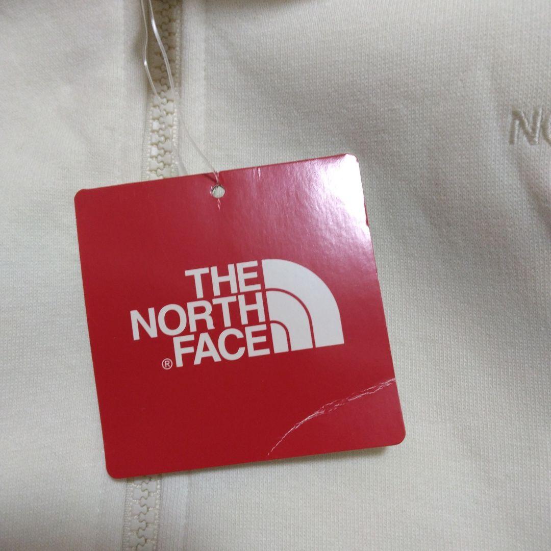 ビンテージホワイト色 ジップアップ フード付きパーカー