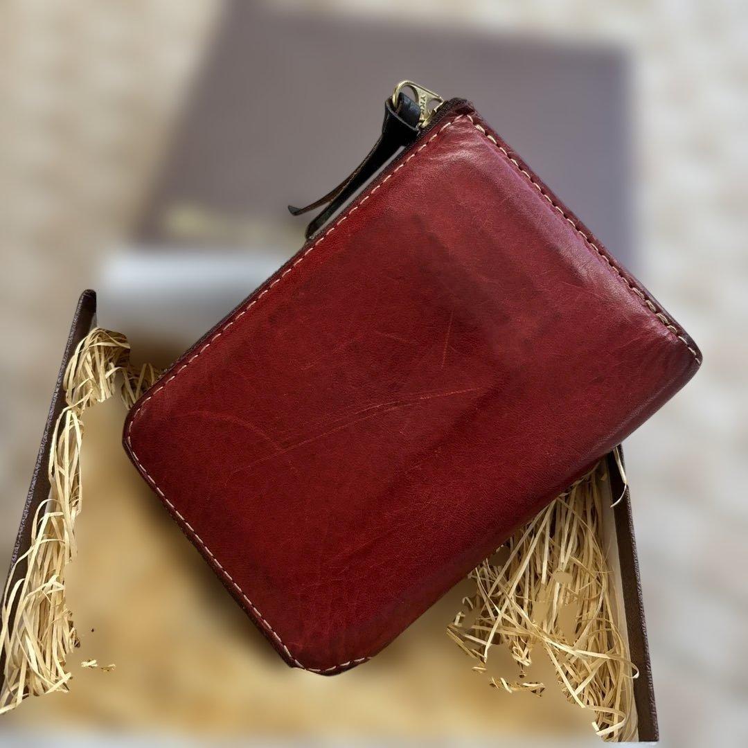 Ryu 二つ折り財布 赤