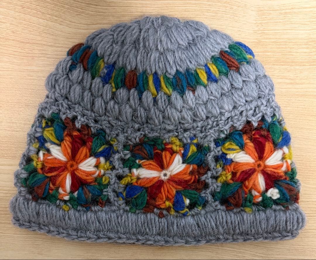 supreme Crochet Beanie グレー