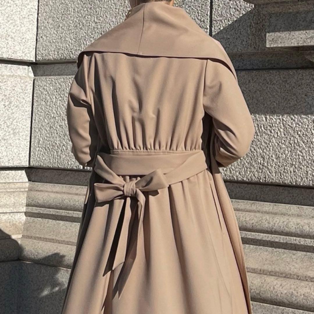 専用【JENNE】　ショール風オードリーコート　ロングコート　M