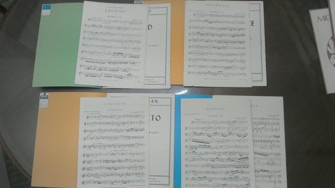 楽譜　トランペット　コンチェルト等　29曲　おまけミニチュアスコア26冊