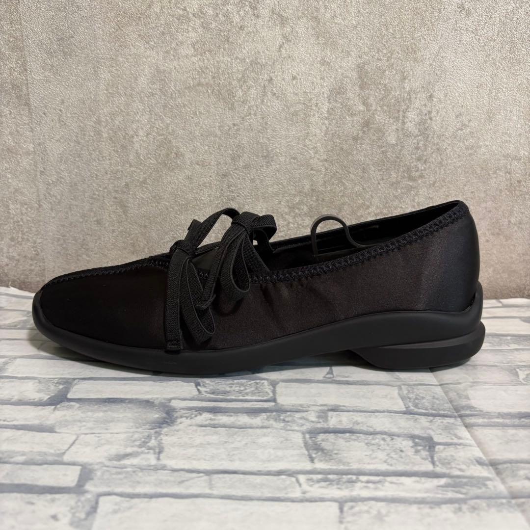 美品 ルタロン ダブルリボン バレリーナシューズ