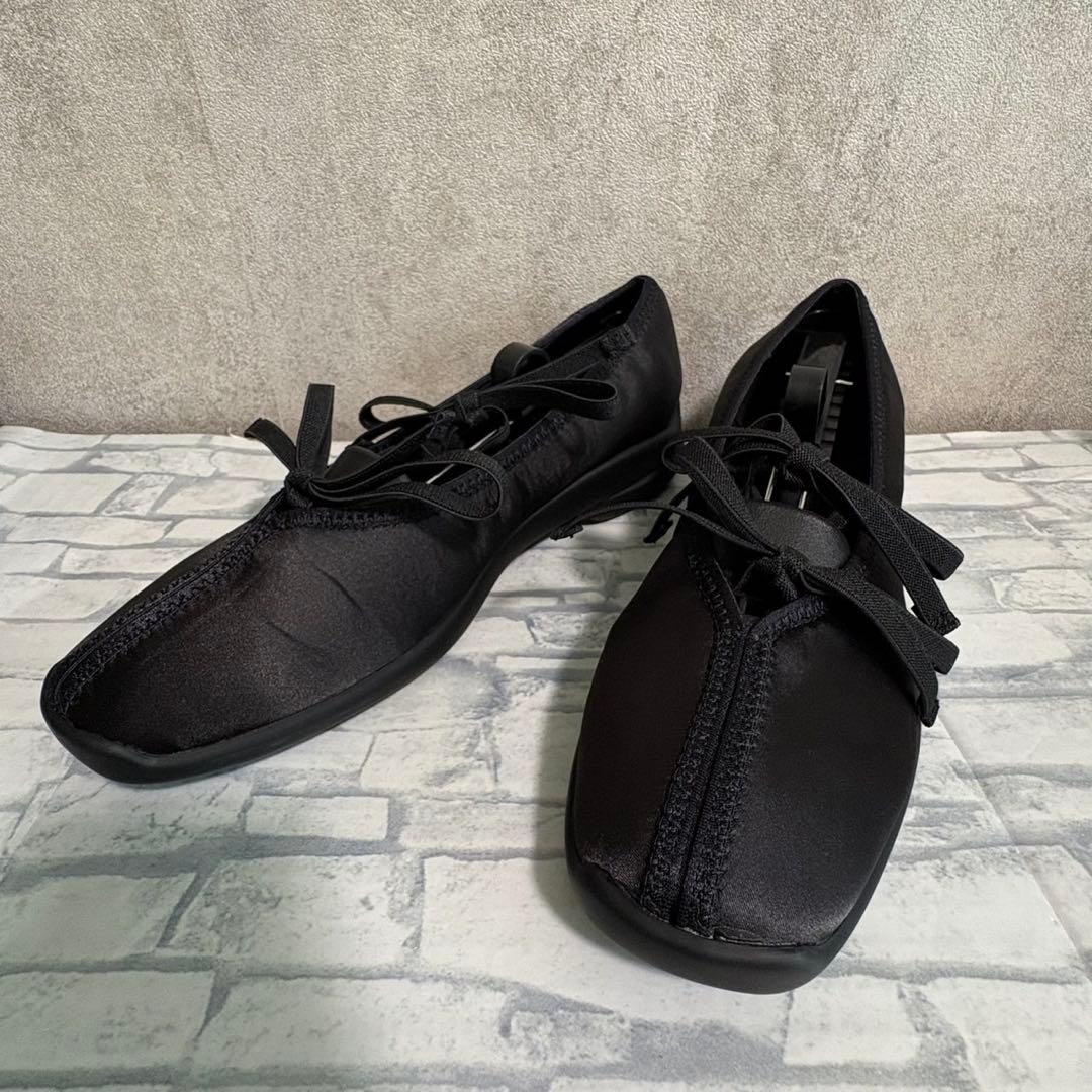 美品 ルタロン ダブルリボン バレリーナシューズ