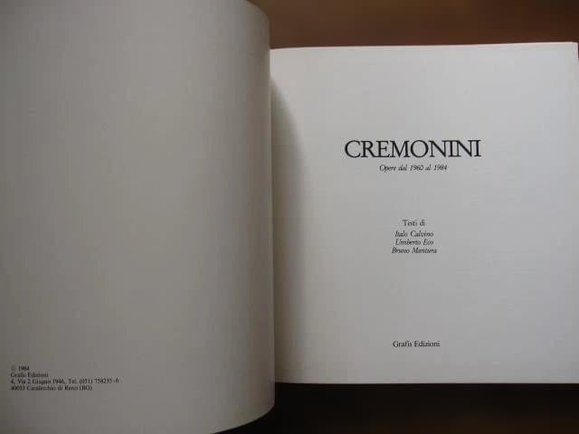 アート・デザイン・音楽 CREMONINI: Opera dal 1960 al 1984