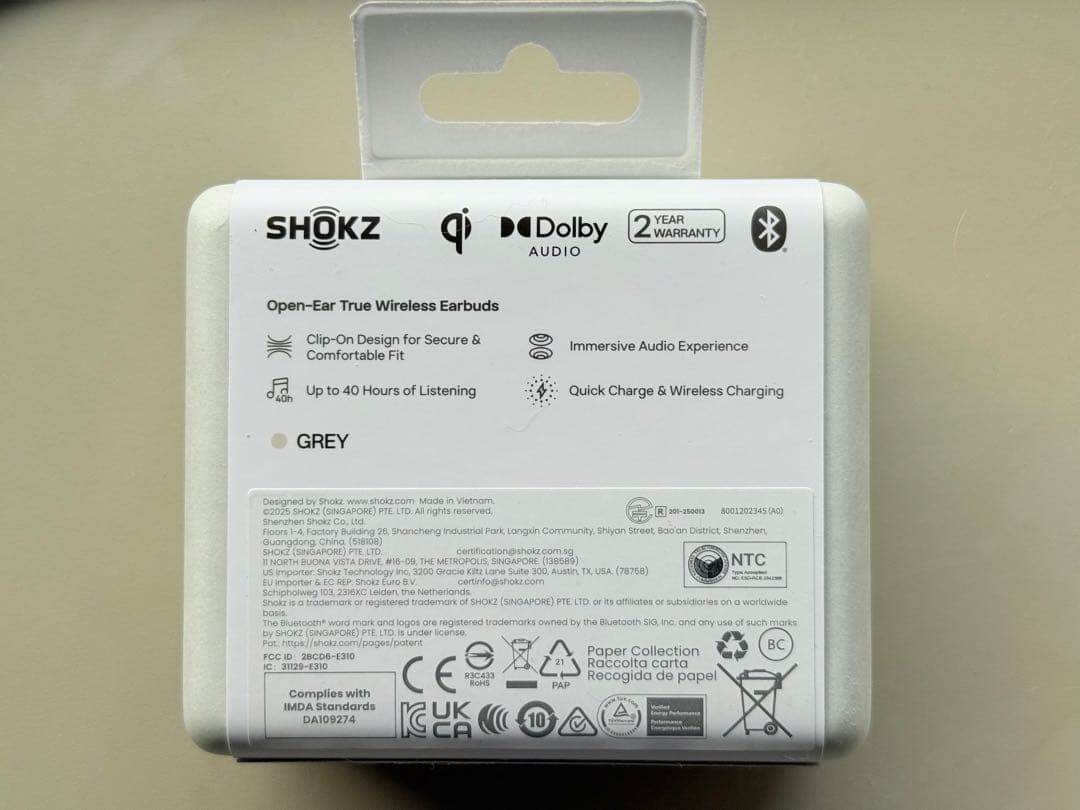 SHOKZ OpenDots ONE ワイヤレスイヤホン 新品未使用