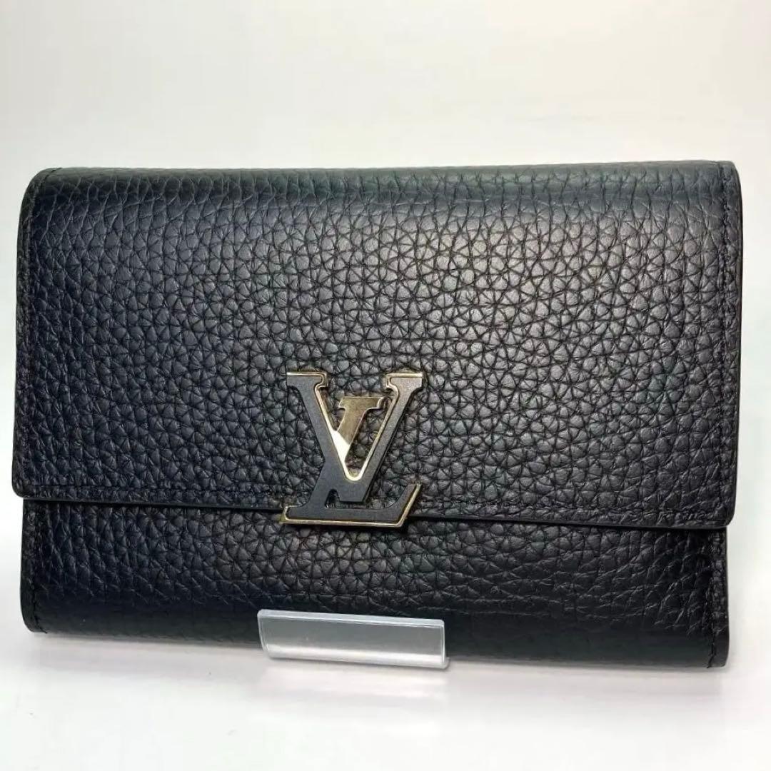 【極美品】ルイヴィトン ポルトフォイユ カプシーヌ コンパクト　マリーヌルージュ