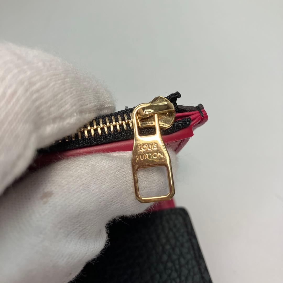 【極美品】ルイヴィトン ポルトフォイユ カプシーヌ コンパクト　マリーヌルージュ