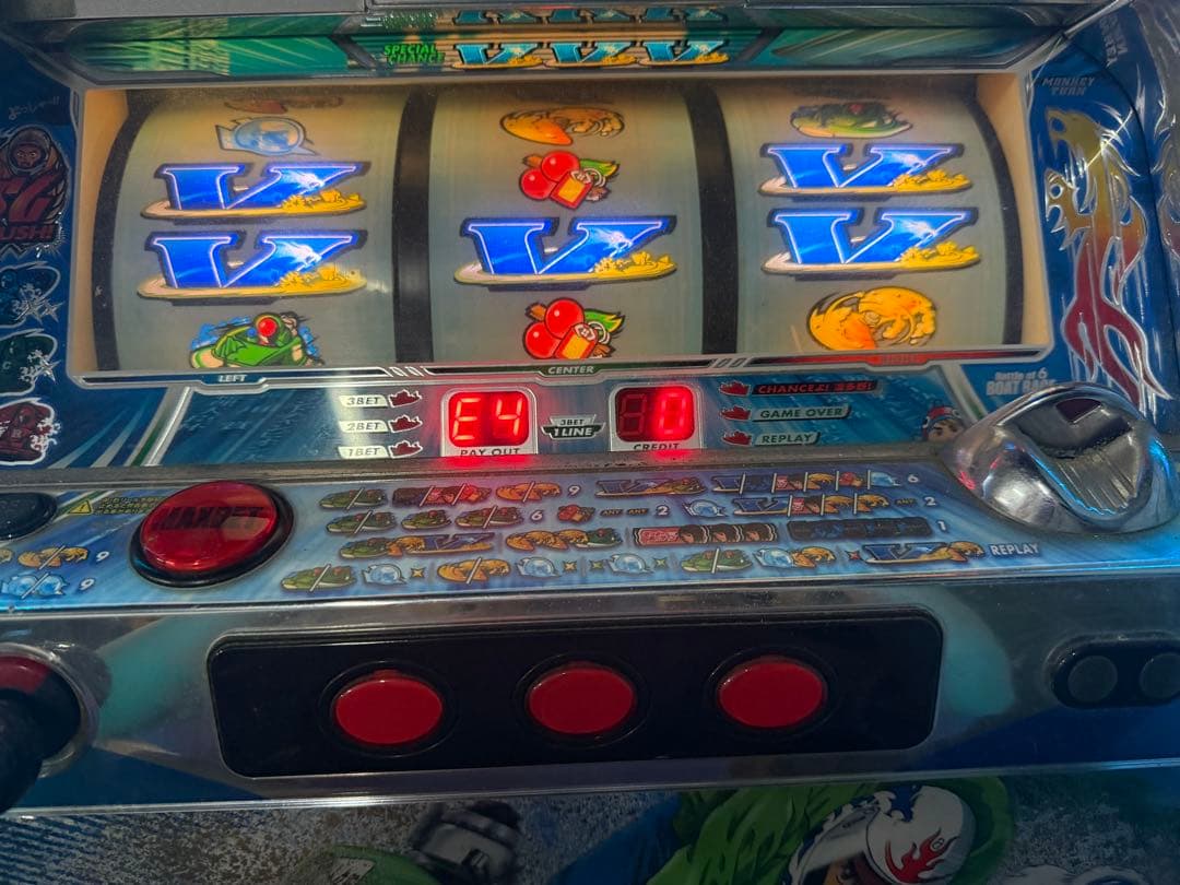 【通電確認済み】ジャンク品★実機　モンキーターン初期スロット　設定キーあり　山佐