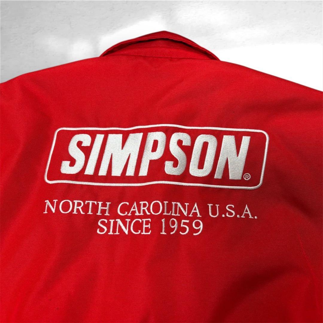 ライダージャケット Simpson 赤色 サイズ:XL