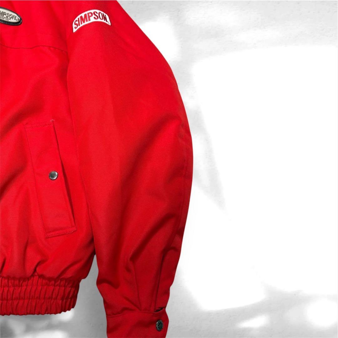 ライダージャケット Simpson 赤色 サイズ:XL