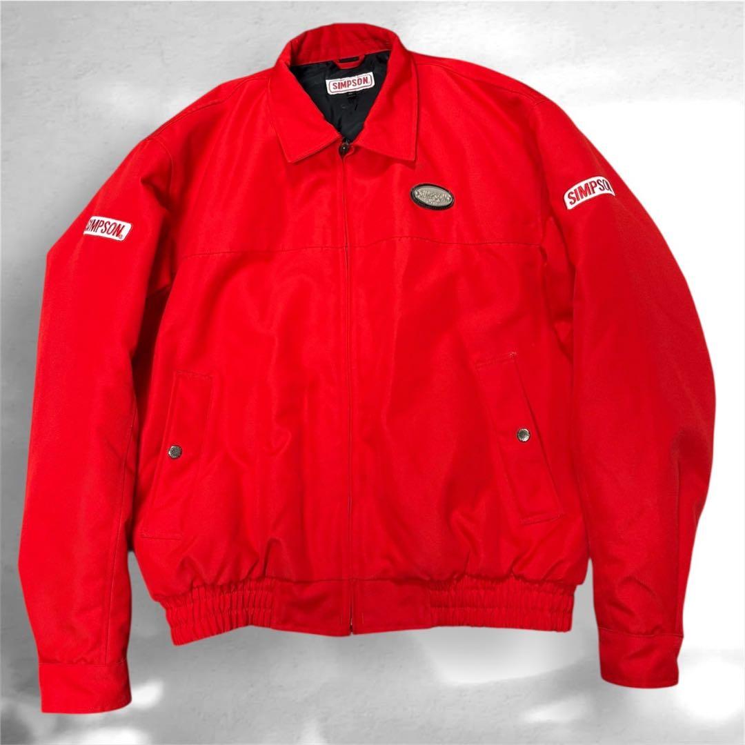 ライダージャケット Simpson 赤色 サイズ:XL