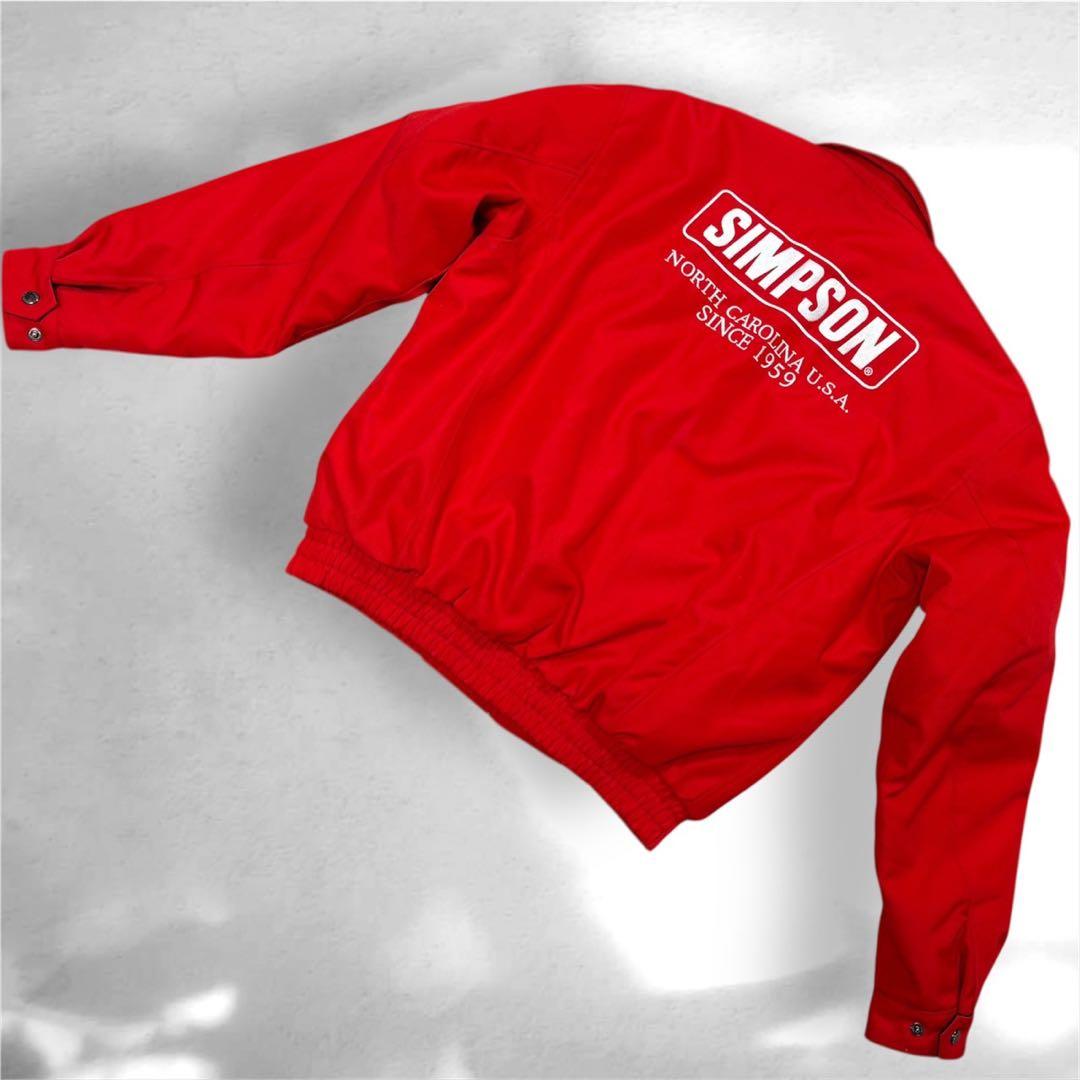 ライダージャケット Simpson 赤色 サイズ:XL