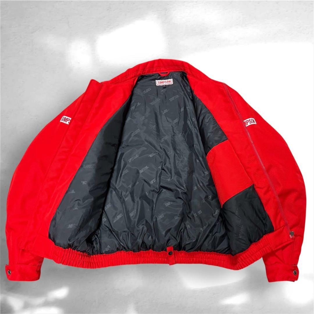ライダージャケット Simpson 赤色 サイズ:XL