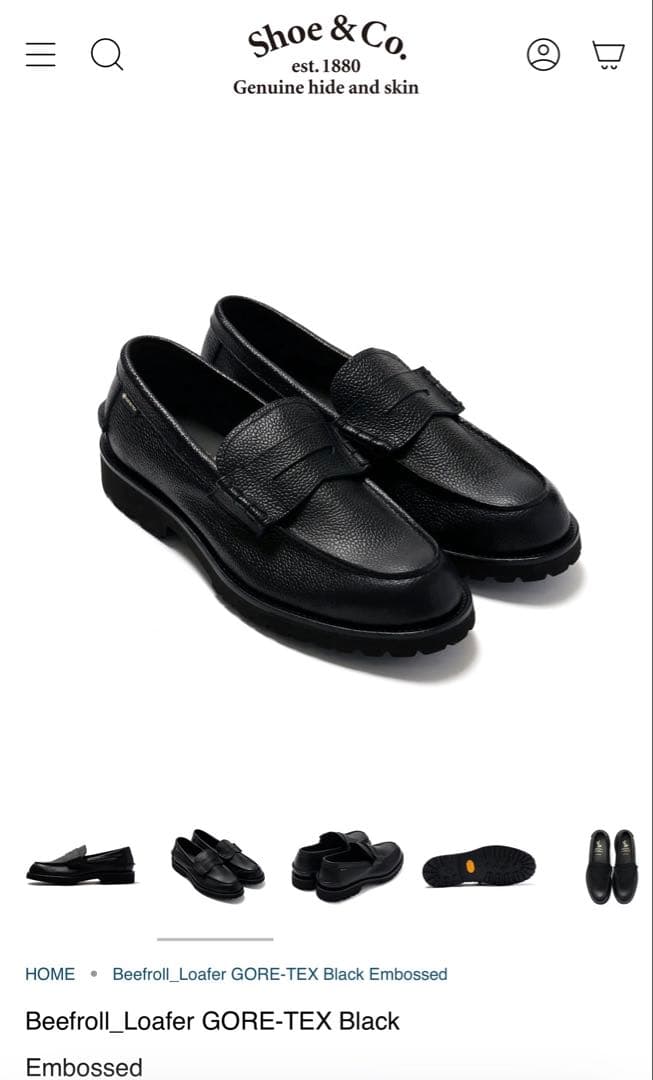 靴 REGAL Shoe&Co Beefroll_Loafer GORE-TEX