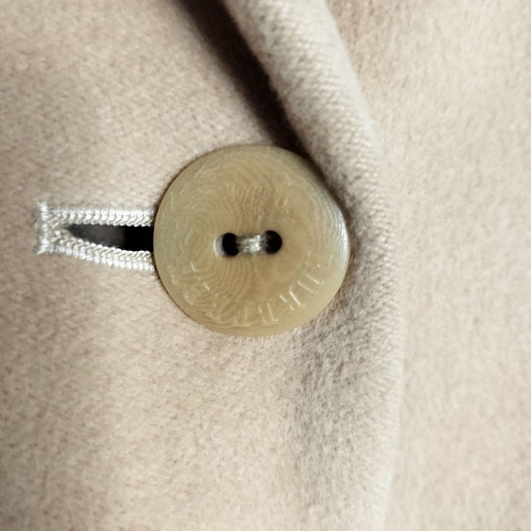 バーバリーロンドン ロングチェスターコート アンゴラ ウール 裏地モノグラム