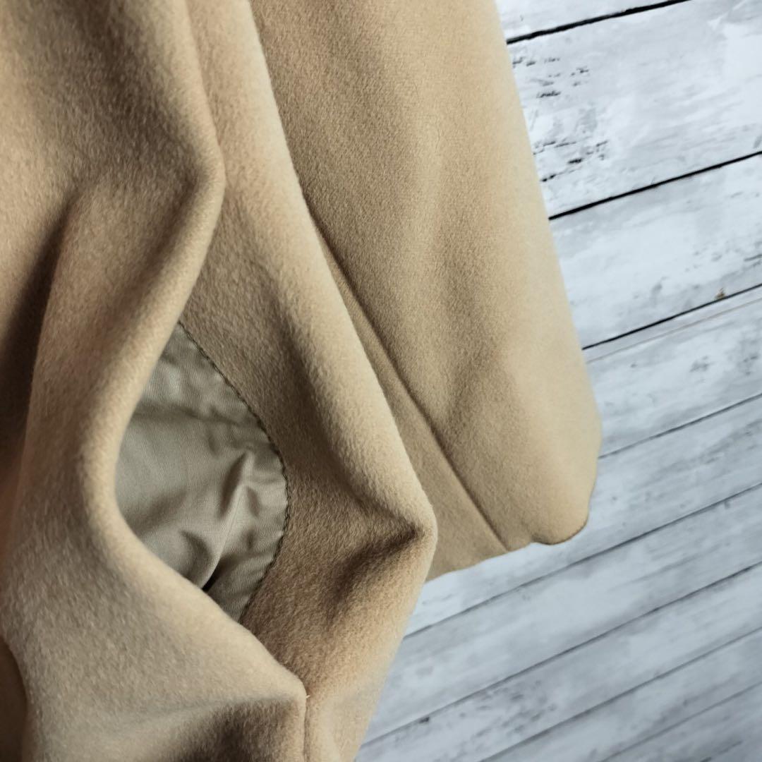 バーバリーロンドン ロングチェスターコート アンゴラ ウール 裏地モノグラム