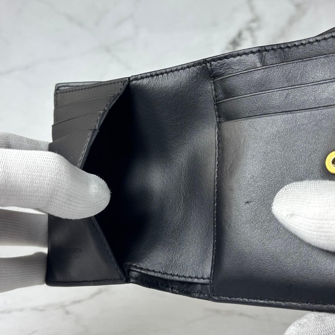 BOTTEGA VENETA 財布 2つ折り イントレチャート 黒