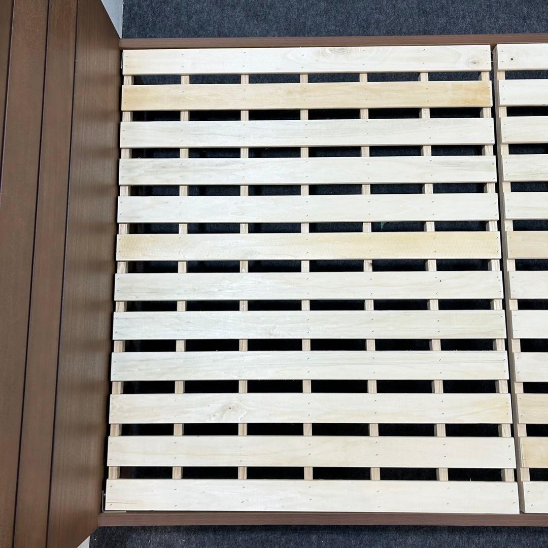 NITORI ベッドフレーム セミダブル シンプル コンセント付き d3606