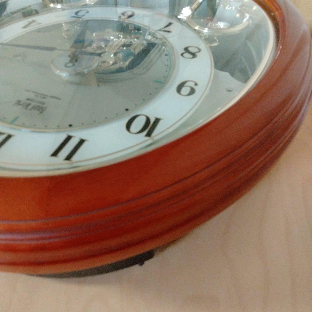 ✦希少✦RHYTHM　からくり時計　掛時計 　スモールワールド　4MY623RB