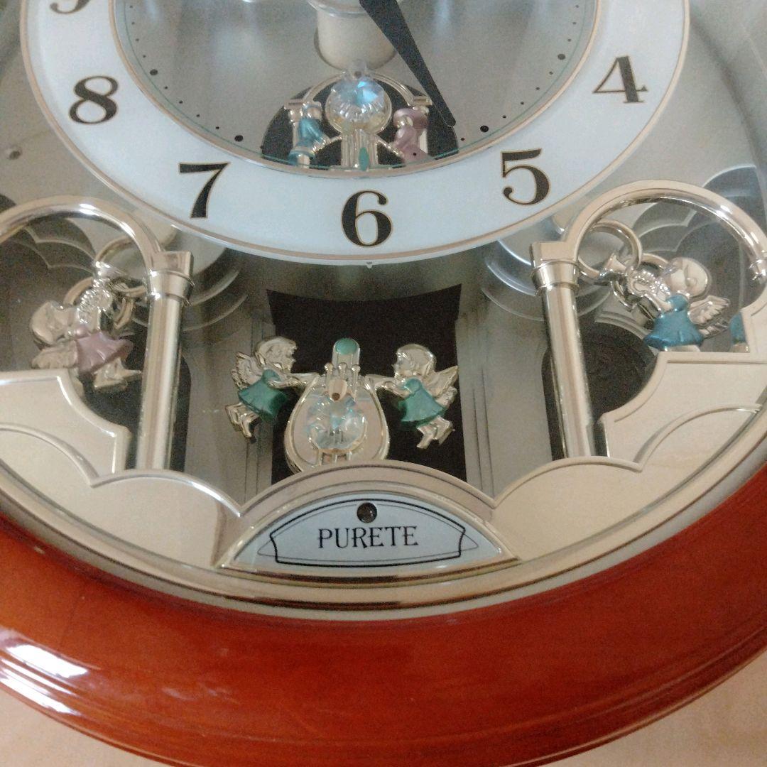 ✦希少✦RHYTHM　からくり時計　掛時計 　スモールワールド　4MY623RB