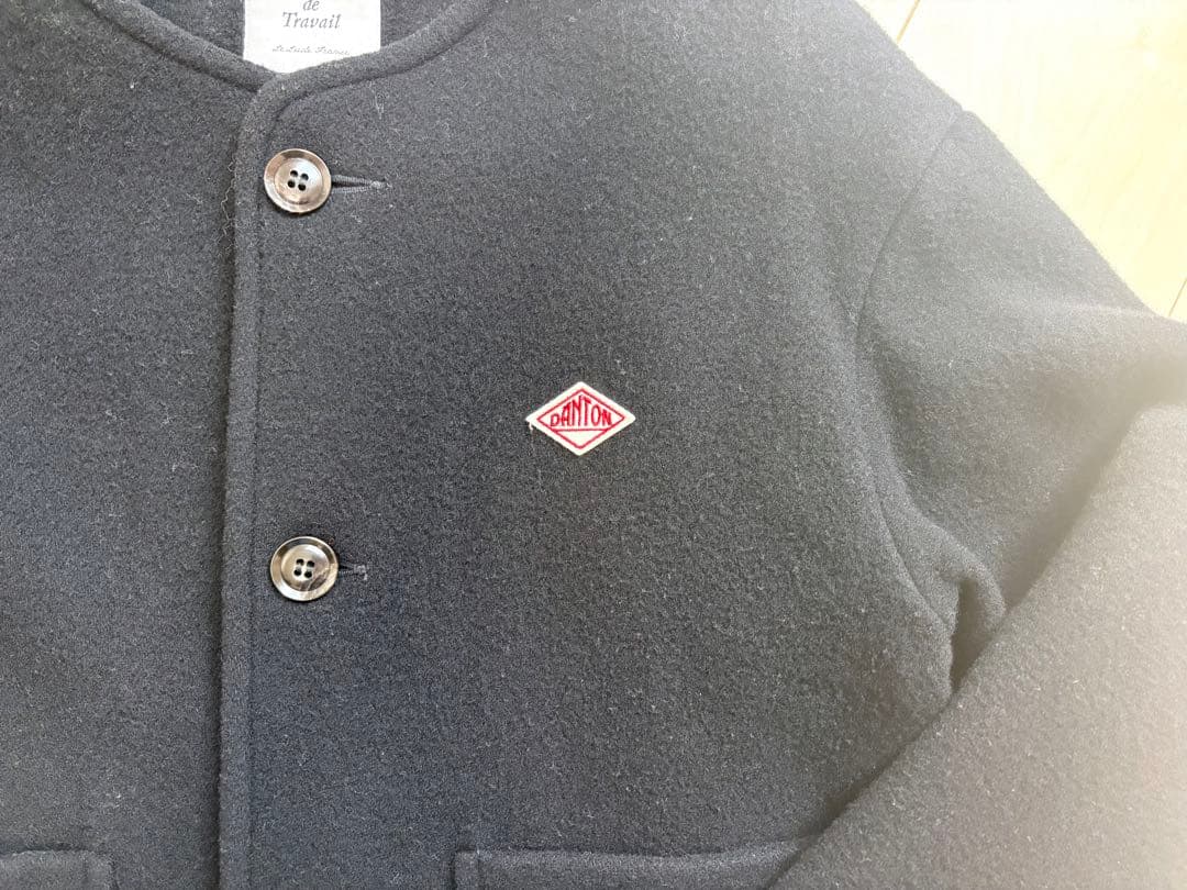 ◾️DANTON ダントン　ウールパイルジャケット黒◾️Mサイズ