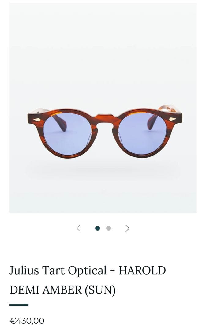 小物 JULIUS TART OPTICAL / HAROLD 45
