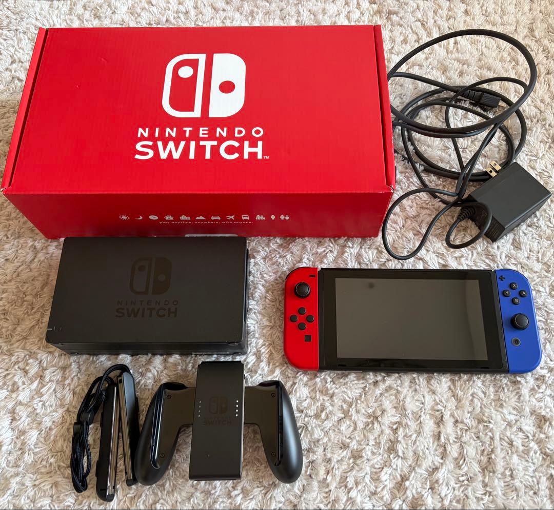 【美品】Switch本体　箱・付属品完備