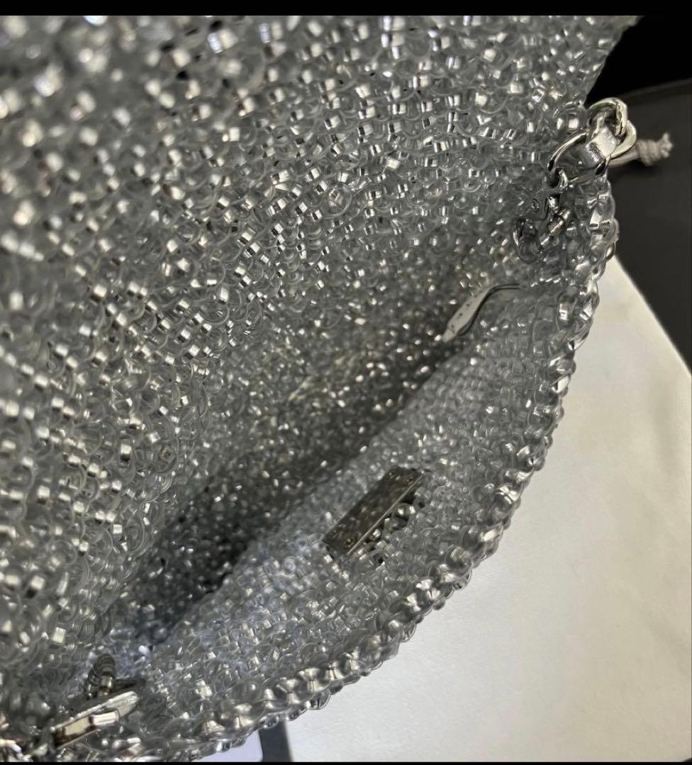 新品　アンテプリマ　ルケットショルダーバッグ　ターンロック　シルバー