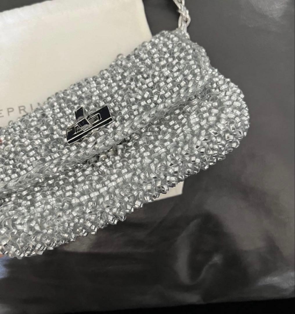 新品　アンテプリマ　ルケットショルダーバッグ　ターンロック　シルバー