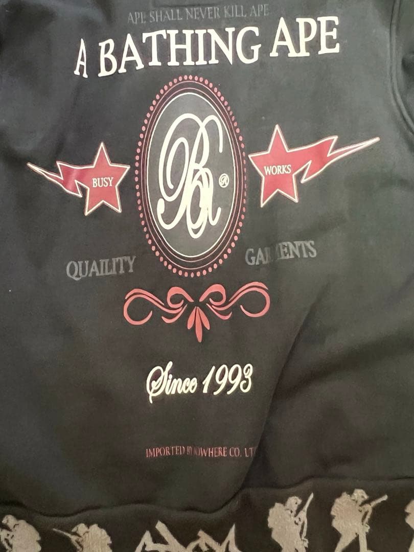 A BATHING APE 刺繍入り黒スタジャン 05