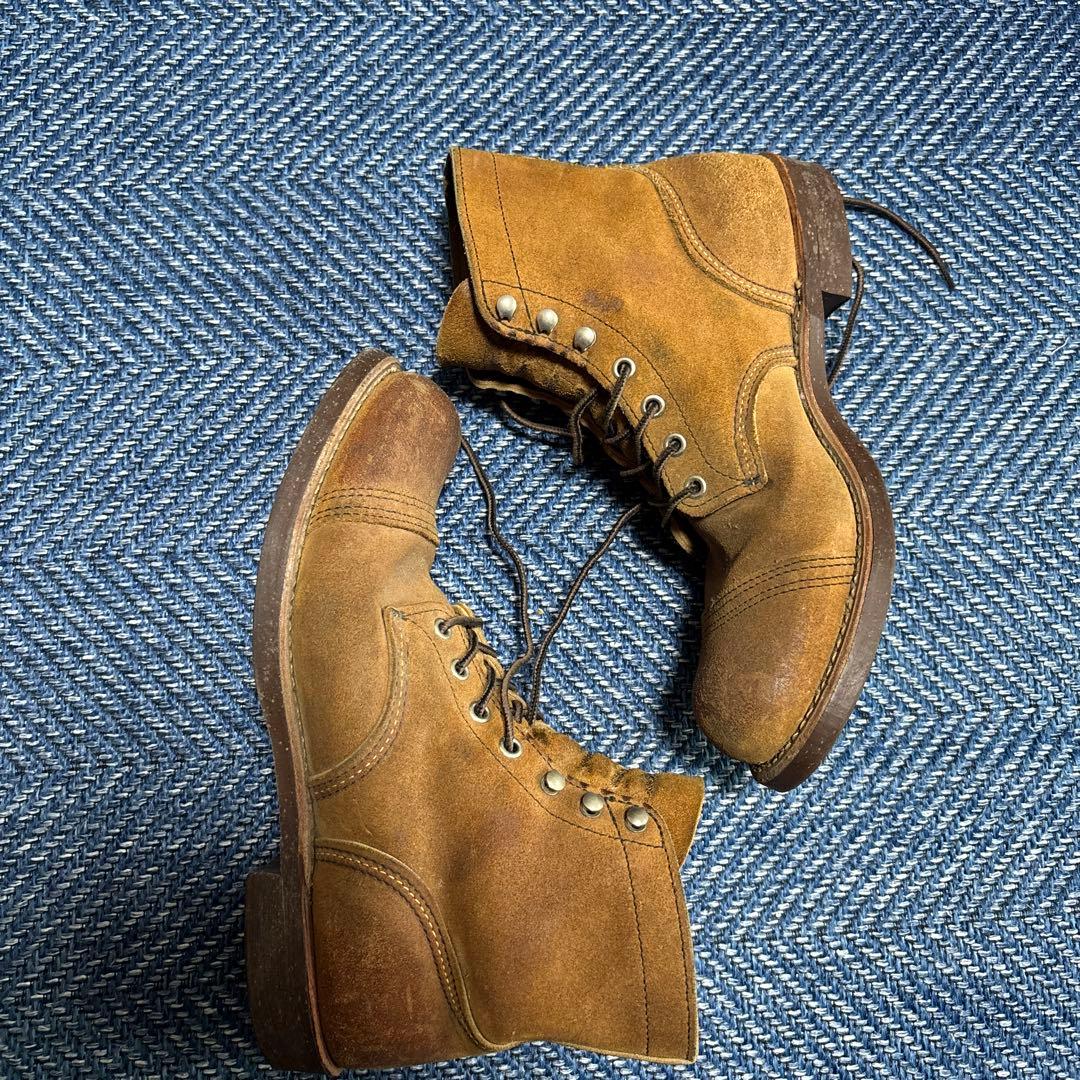 RED WING スエード ブラウン ハイカットブーツ US8