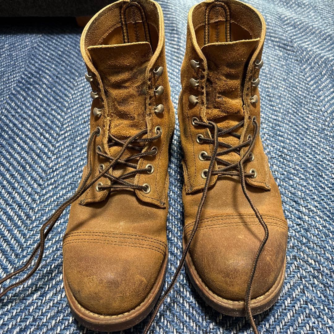 RED WING スエード ブラウン ハイカットブーツ US8