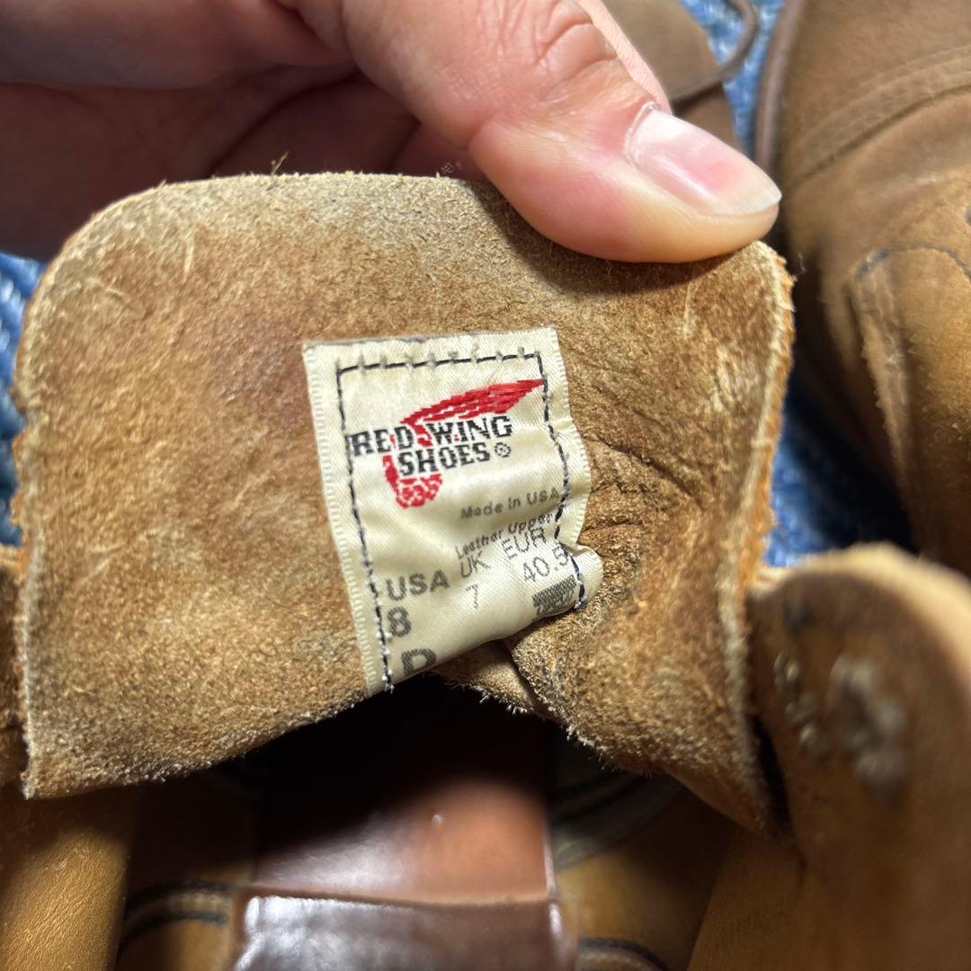 RED WING スエード ブラウン ハイカットブーツ US8