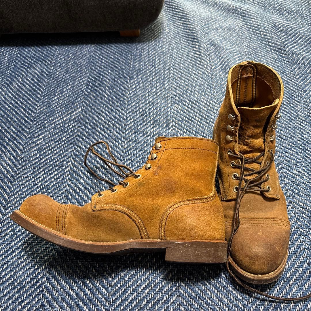 RED WING スエード ブラウン ハイカットブーツ US8