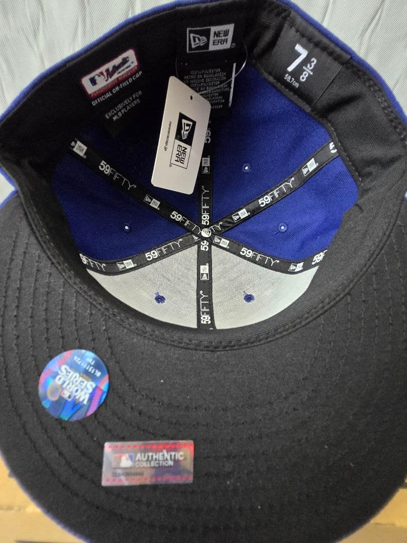 ワールドシリーズチャンピオンキャップ ドジャース 2024 7 3/8