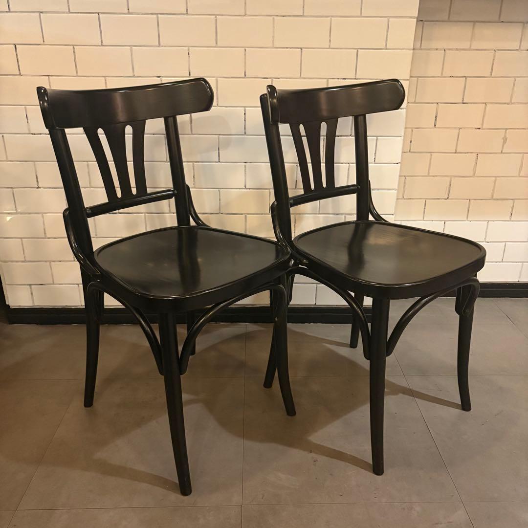 Public ベントウッドチェア 2脚セット　TON アンティーク　店舗