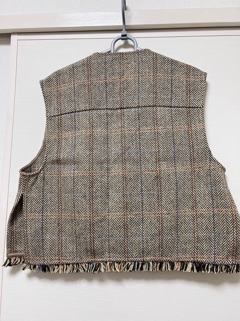 北欧暮らしの道具店 よしいちひろさんコラボ　ヘリンボーン柄ベスト
