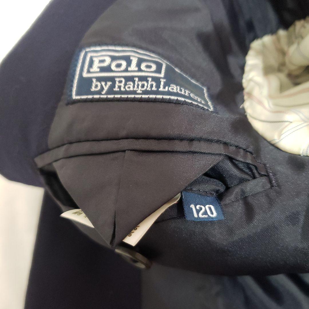 ラルフローレン 120 フォーマルスーツ 紺ブレザー 金ボタン 4点セット